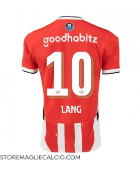 PSV Eindhoven Noa Lang #10 Maglia Gara Casa Repliche 2024-25 Maniche Corte